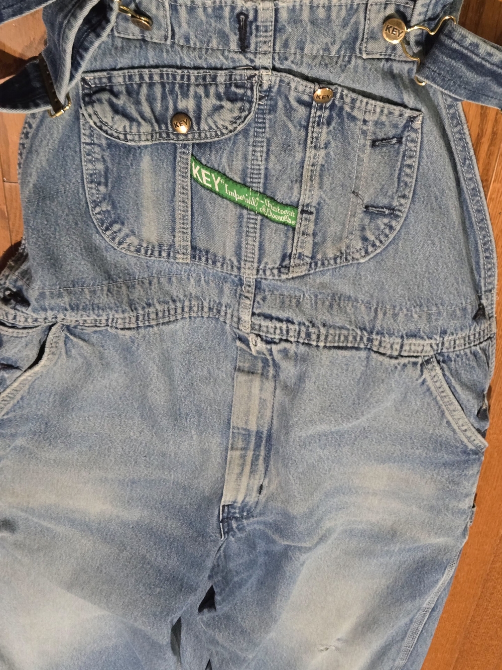 Light Blue Key Imperial Denim Men's Jeans Overalls